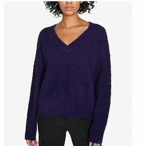 SANCTUARY NAVY BLUE TEDDY BEAR SWEATER SIZE L